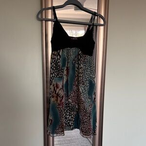 Stylish Black and Multicolor Dress